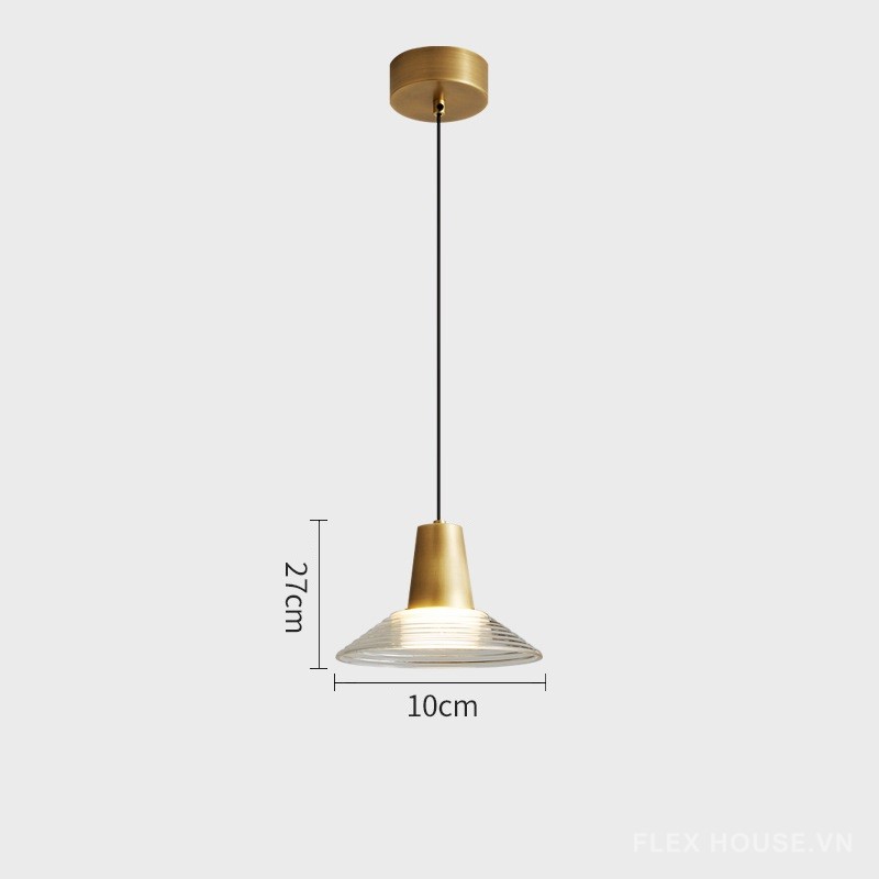 Đèn thả thủy tinh hình nón sáng tạo ấn tượng FLM128 10
