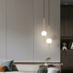 Đèn thả trần chùm đơn bằng thủy tinh tối giản FLM5051