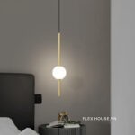 Đèn thả trần chùm đơn bằng thủy tinh tối giản FLM5051