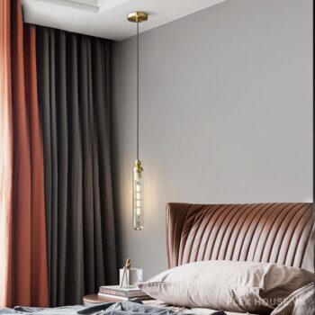 Đèn thả trần decor chao thủy tinh trong suốt FLM571 - bìa