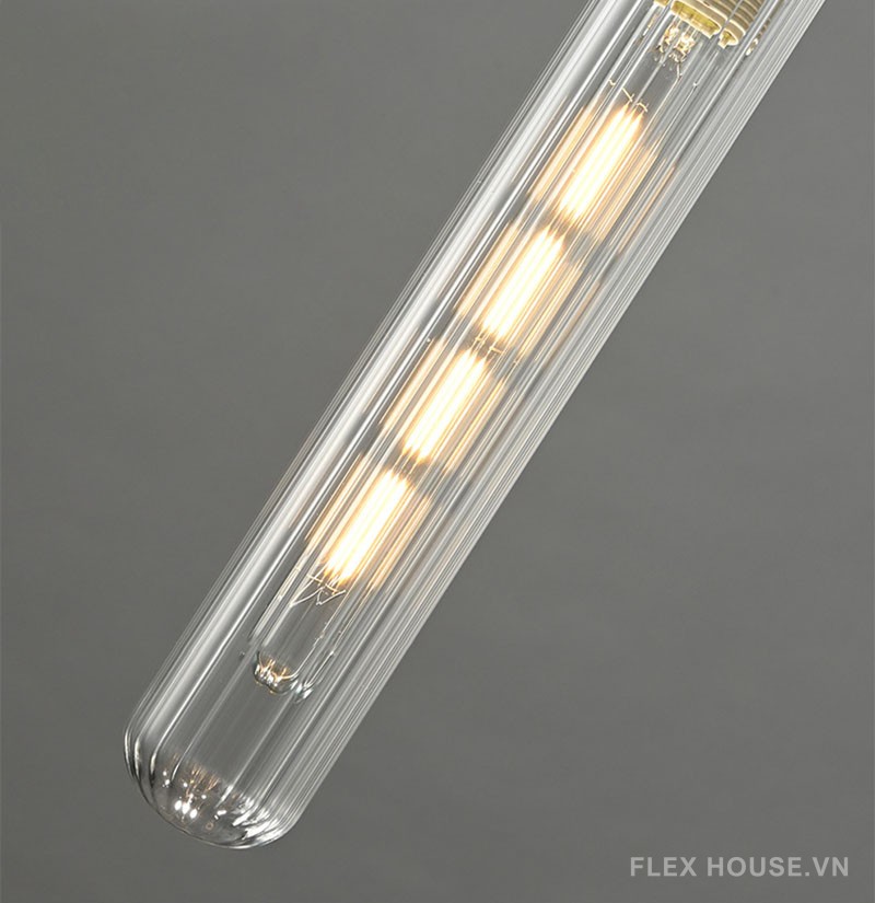 Đèn thả trần decor chao thủy tinh trong suốt FLM571 9