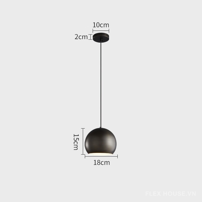 Đèn thả trần đồng thau Minimalist nghệ thuật FLM086 9
