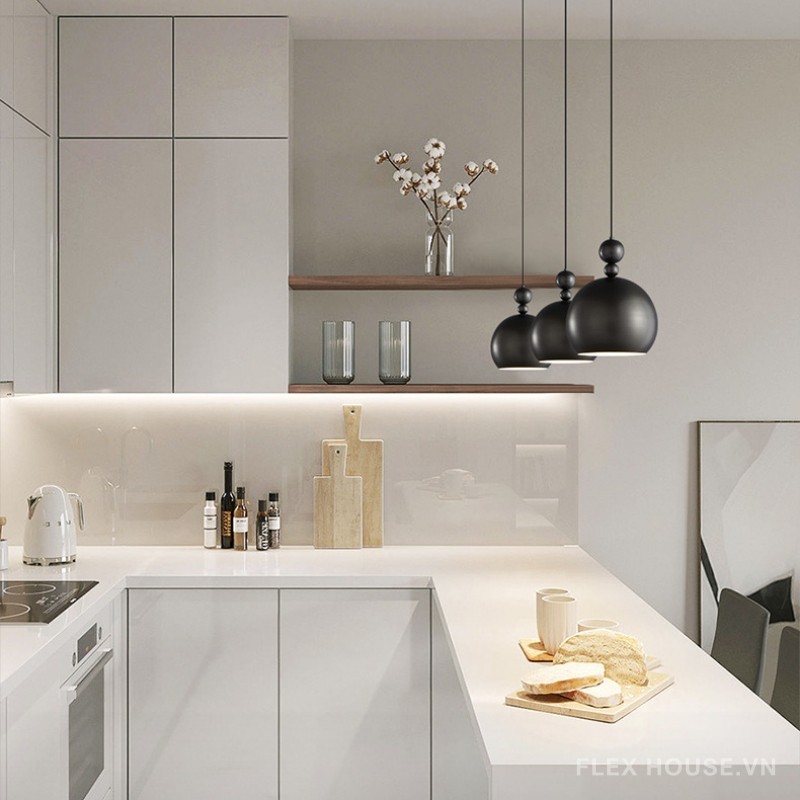 Đèn thả trần đồng thau Minimalist nghệ thuật FLM086 13