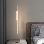 Đèn thả trần hình chuông gió bằng đồng tối giản FLM558 - bìa