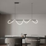 Đèn thả trần thanh dài uốn lượn sáng tạo FLM5091