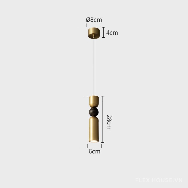 Đèn thả trần trang trí hình học nghệ thuật FLM030 12