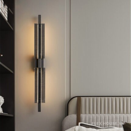Đèn tường bằng đồng chao thủy tinh độc đáo FLM1087
