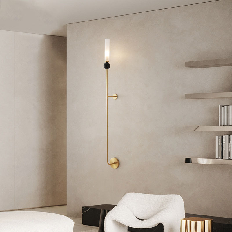 Đèn tường bằng đồng decor đá cẩm thạch FLM874