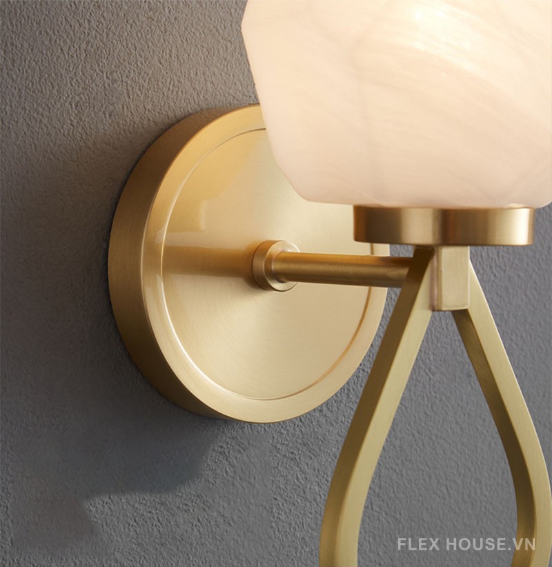 Đèn tường bằng đồng decor nụ hồng sáng tạo FLM873 9
