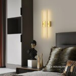 Đèn tường bằng đồng decor thanh đôi hiện đại FLM5122
