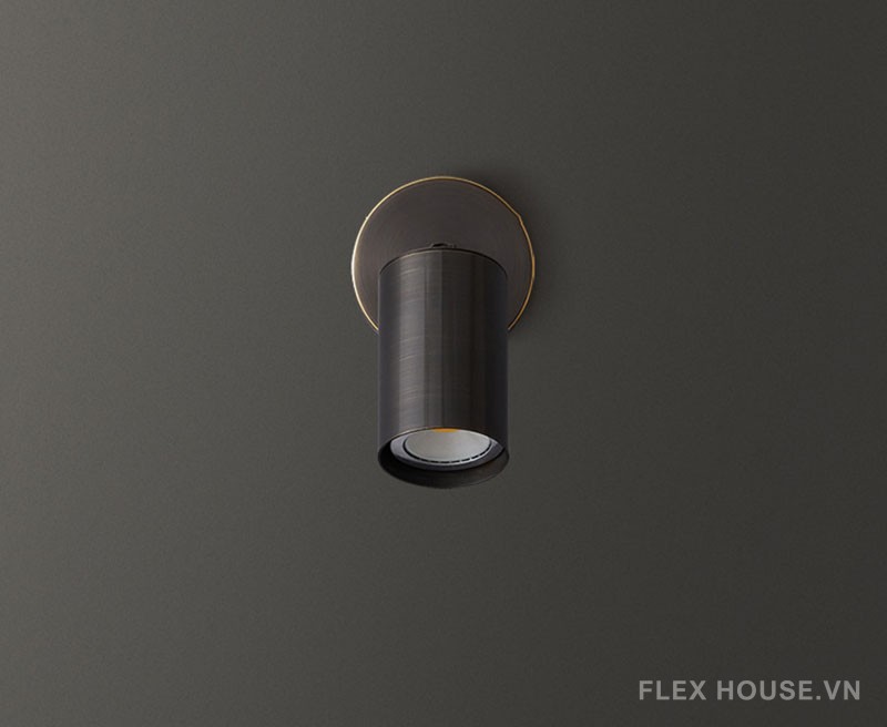 Đèn tường bằng đồng decor trụ tròn tối giản FLM772 7