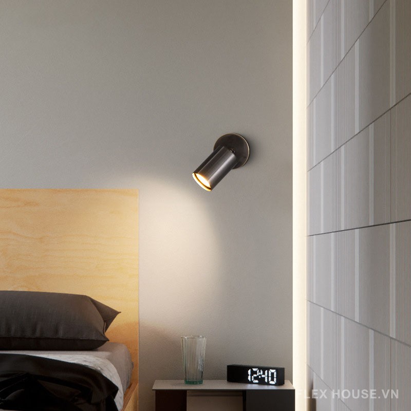 Đèn tường bằng đồng decor trụ tròn tối giản FLM772 5