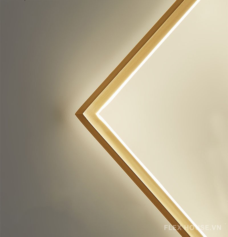 Đèn tường bằng đồng hình học decor cá tính FLM063 6
