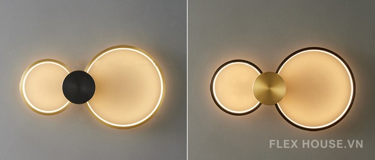 Đèn tường bằng đồng hình tròn tối giản hiện đại FLM065 12