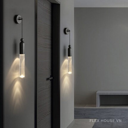 Đèn tường bằng đồng ống acrylic tối giản FLM1070