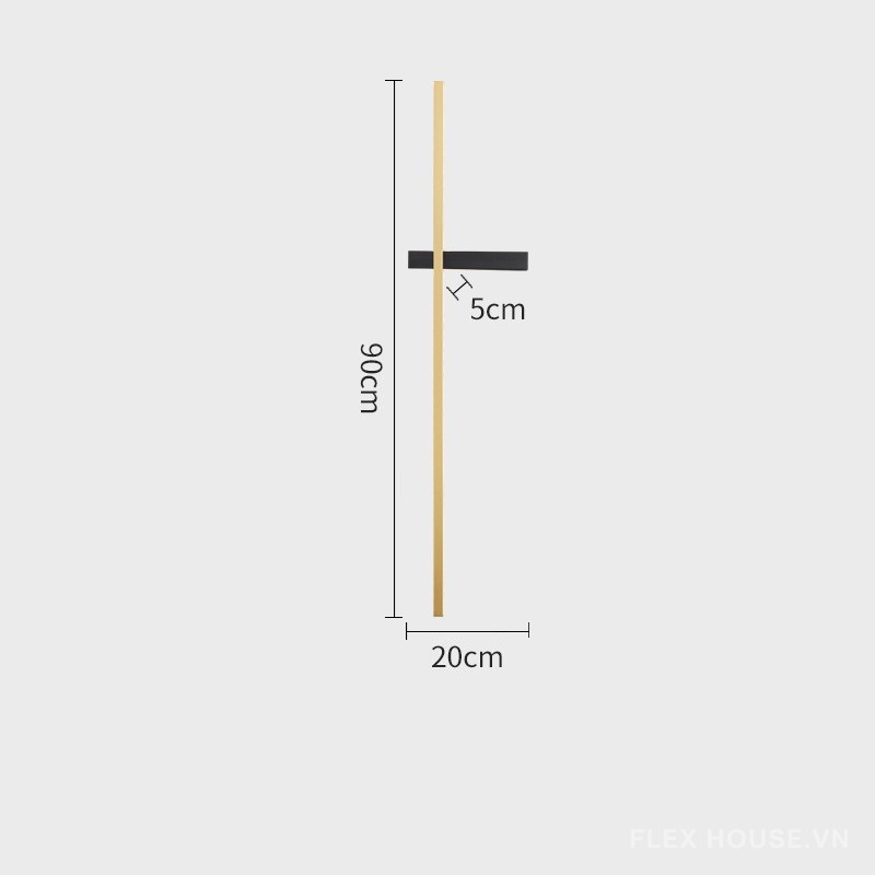 Đèn tường bằng đồng thanh dài Minimalist FLM097 13