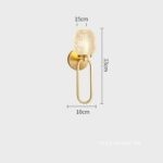 Đèn tường đồng thau decor hành lang FLM1048