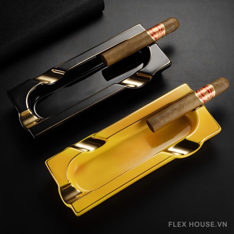 Gạt tàn cigar gốm sứ 4 điếu thời trang tinh tế CGL5294 6