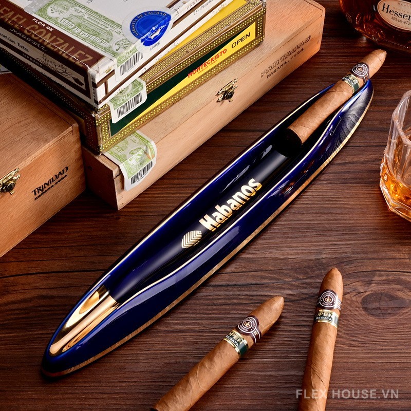 Gạt tàn cigar gốm sứ thuyền kayak sáng tạo CGL7460 13