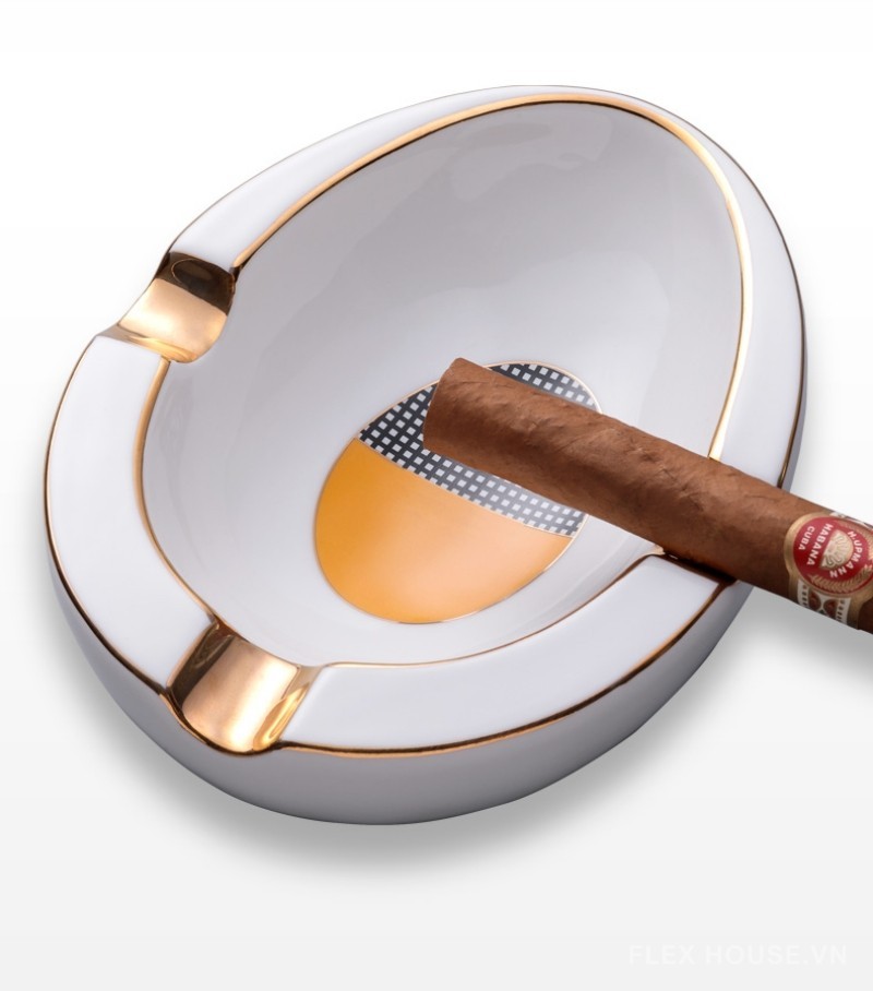 Gạt tàn cigar hợp kim kiểu egg phá cách CGL3457 3
