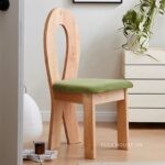 Ghế ăn gỗ lưng tiên cá sáng tạo Mermaid Chair SHA804