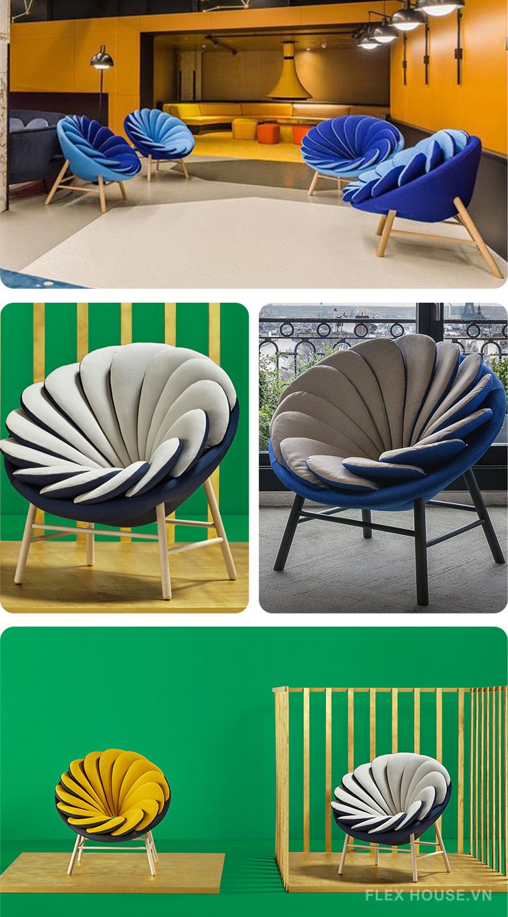 Ghế bành Quetzal Chair hình nón sáng tạo LX804 13