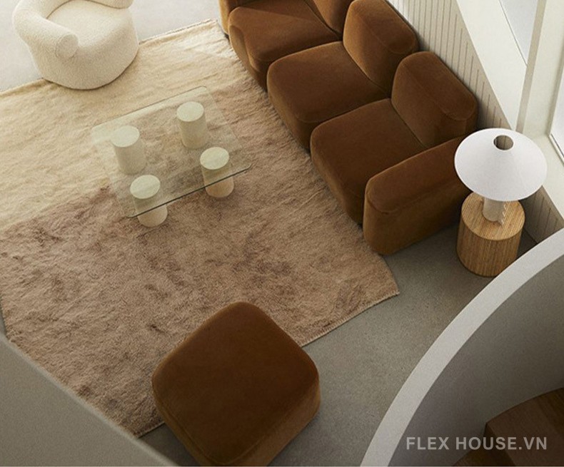 Ghế sofa lười hình vòng cung phong cách Bắc Âu LX648 11