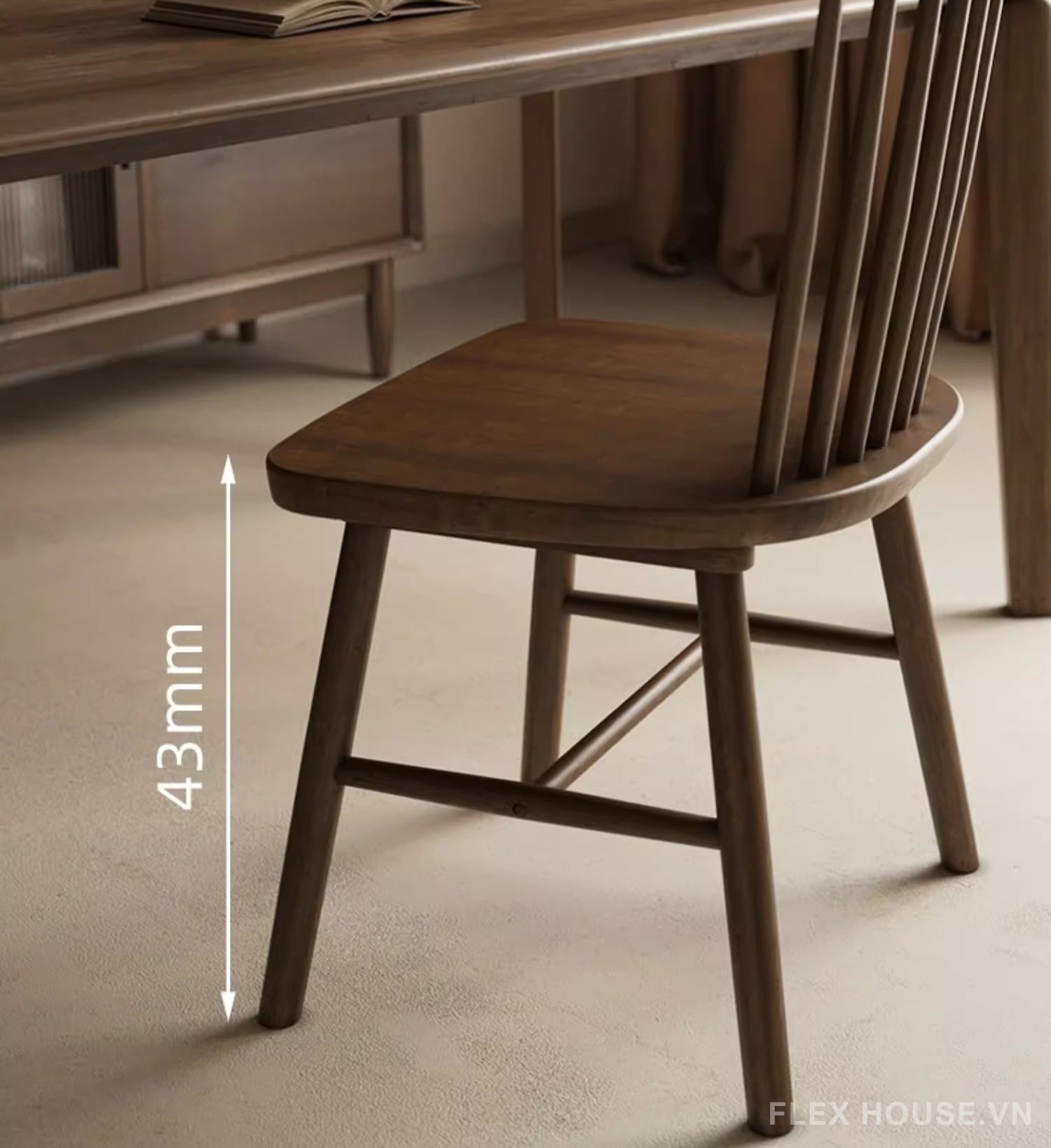Ghế phòng ăn bằng gỗ Windsor Chair SHA541 9