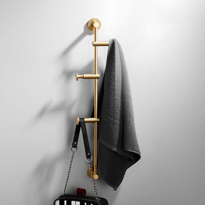 Giá treo áo đồng thau tiện lợi decor phòng AW3465