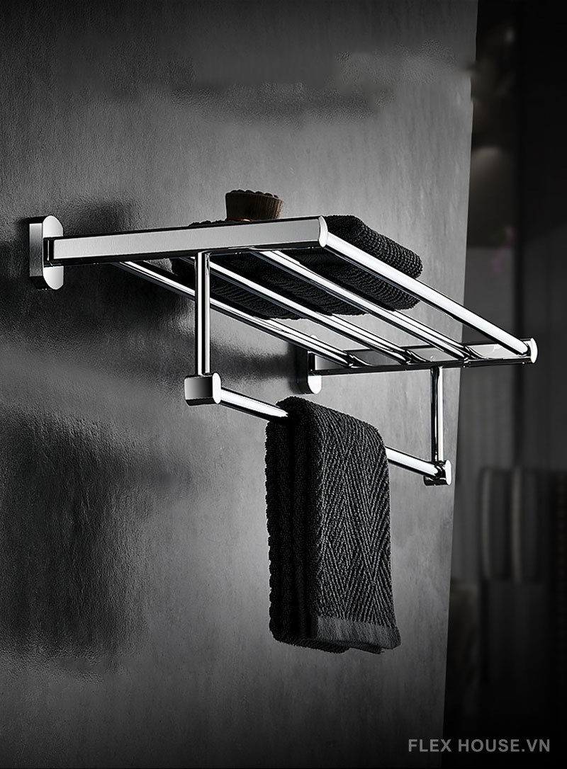 Giá treo khăn phòng tắm bằng đồng sang trọng AW3112 7
