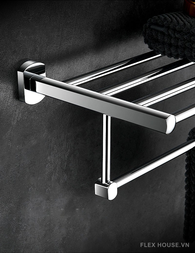 Giá treo khăn phòng tắm bằng đồng sang trọng AW3112 8