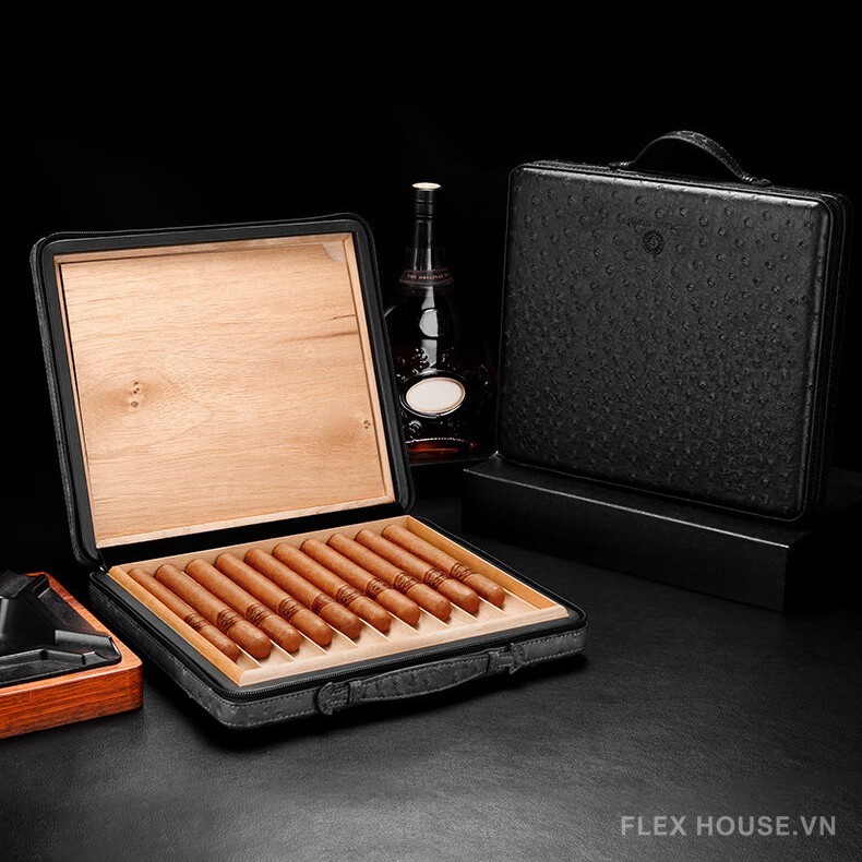 Hộp đựng cigar bọc da cao cấp sang trọng CGL555 4