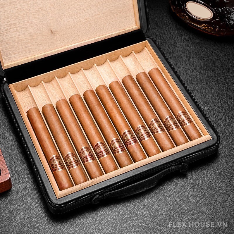 Hộp đựng cigar bọc da cao cấp sang trọng CGL555 11