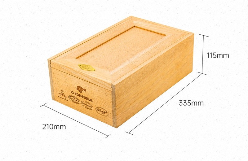 Hộp đựng cigar gỗ tuyết tùng nắp trượt cao cấp LBS009 9