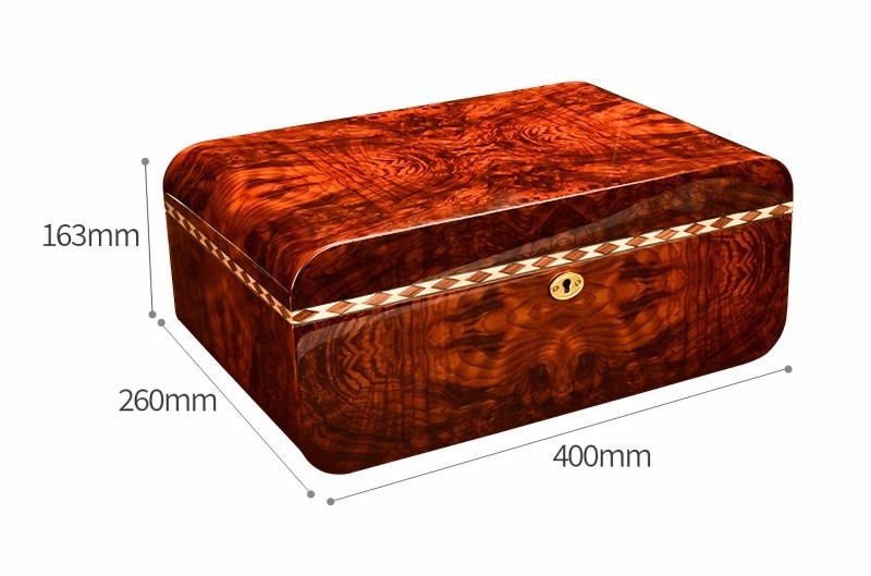 Hộp giữ ẩm cigar gỗ chứa 50 điếu sang trọng CGL0242 9