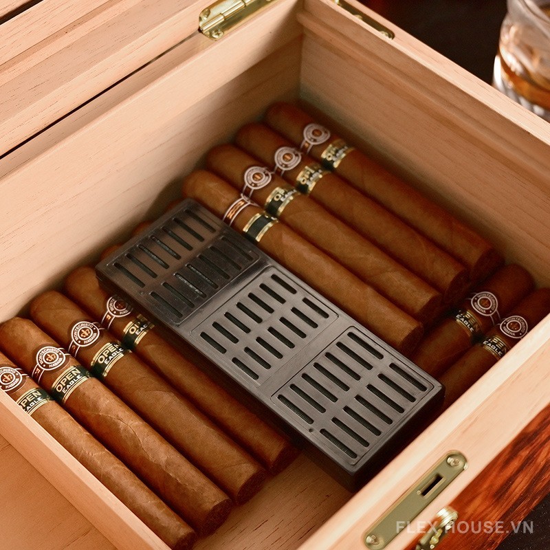 Hộp giữ ẩm cigar gỗ chứa 50 điếu sang trọng CGL0242 5