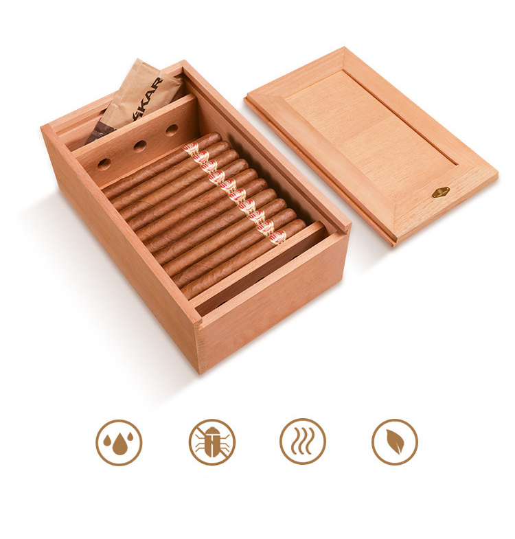 Hộp đựng cigar gỗ nguyên khối sang trọng CGL740 10