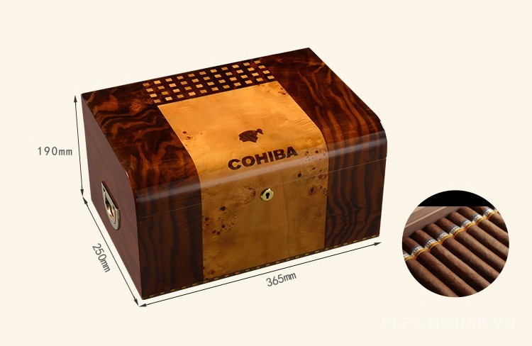 Hộp bảo quản cigar gỗ tuyết tùng Cohiba CGL792 19