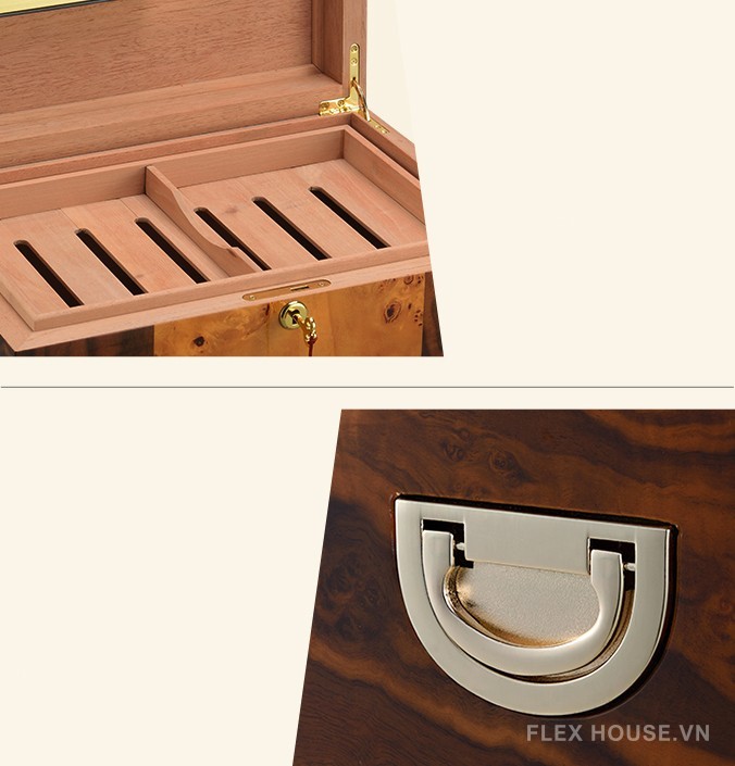 Hộp bảo quản cigar gỗ tuyết tùng Cohiba CGL792 18