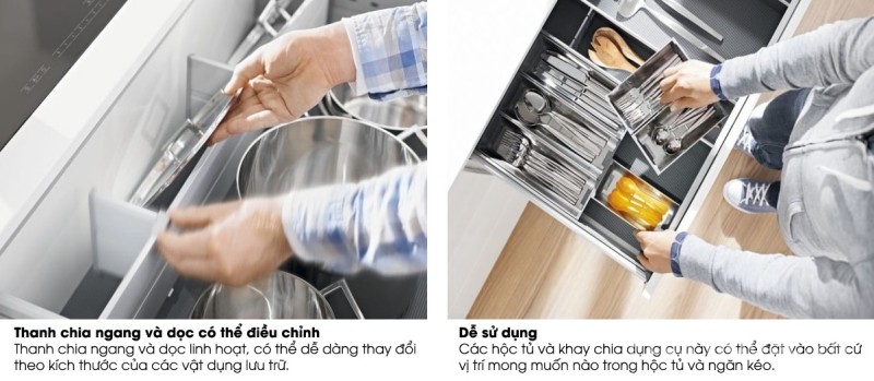 Khay chia muỗng đũa cho ngăn kéo Blum 4459680 5