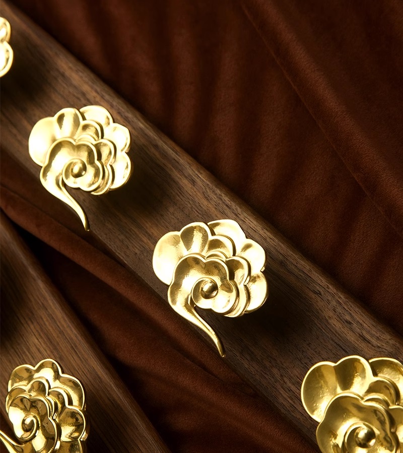Móc quần áo đồng thau decor đám mây sáng tạo AS5352 10