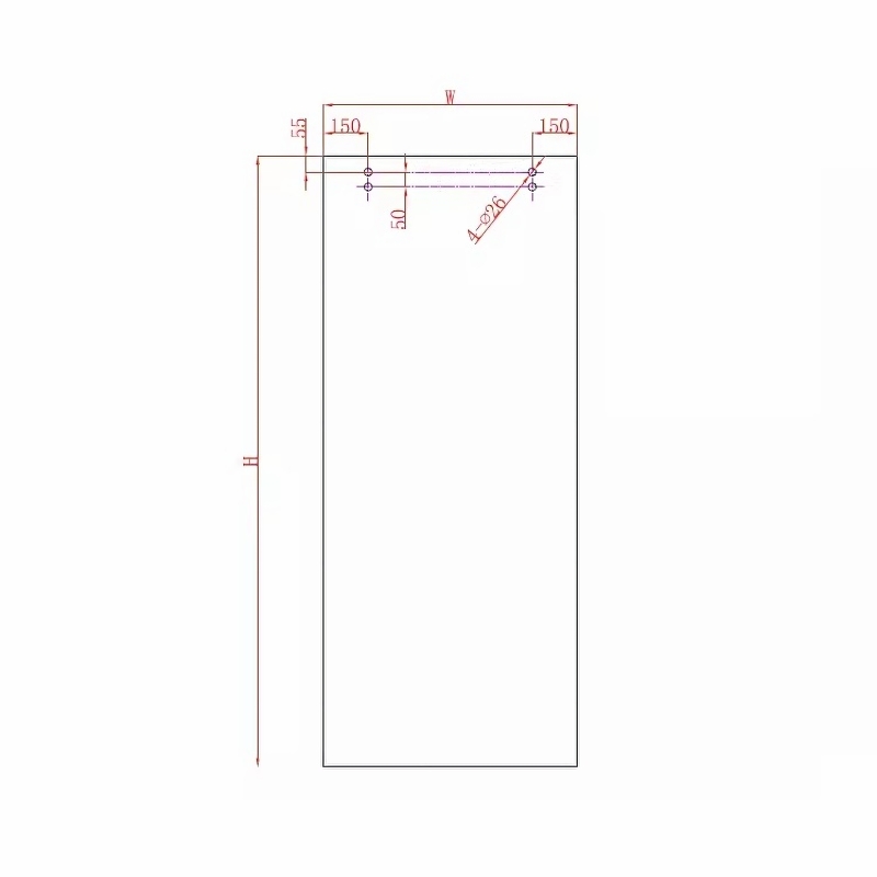 Ray trượt barn door cho cửa kính tải trọng lớn RT9284 10