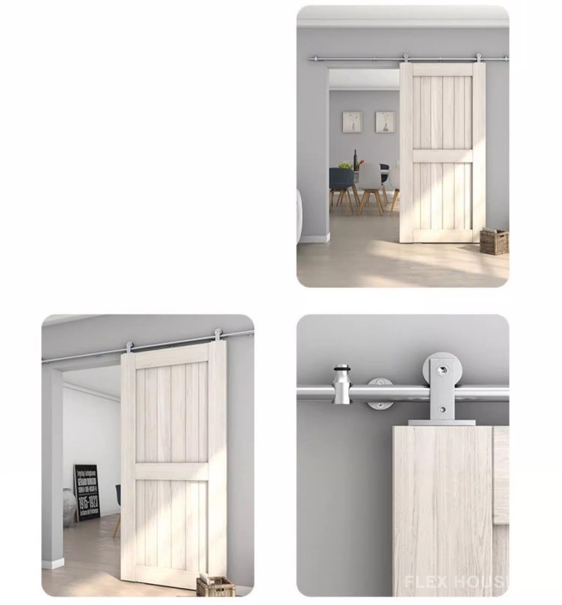 Ray trượt cửa lùa cánh treo thép không gỉ RT0022 6