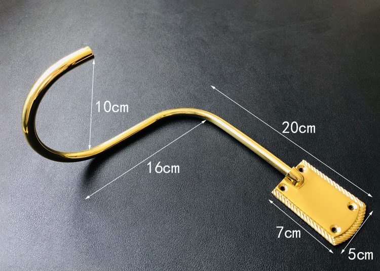 Đai vén rèm đồng thau decor lá ngân hạnh RBH359 11