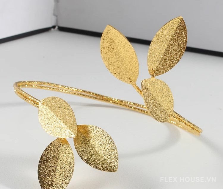 Dây buộc rèm kim loại decor hình nhánh lá FSH619 7