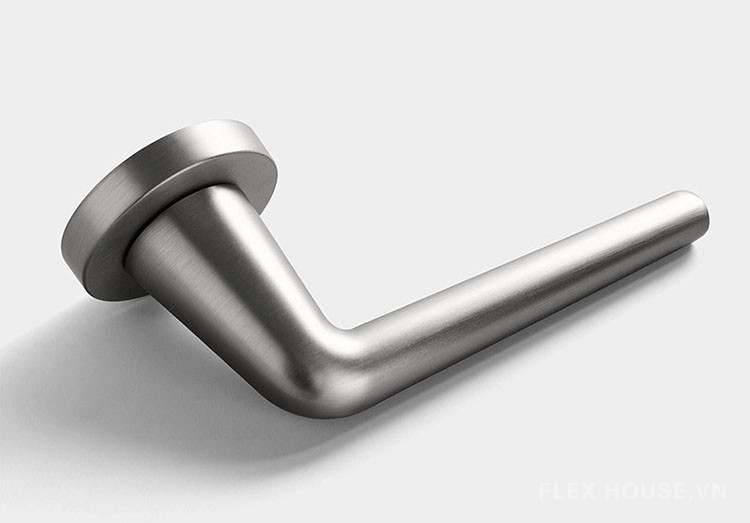 Khóa cửa phòng hợp kim kiểu Bắc Âu màu Niken KB749 9