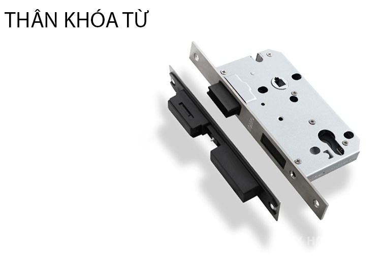 Khóa cửa phòng hợp kim kiểu Bắc Âu màu Niken KB749 11