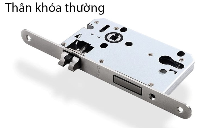 Khóa cửa tay nắm tròn hợp kim màu trắng KB425 10