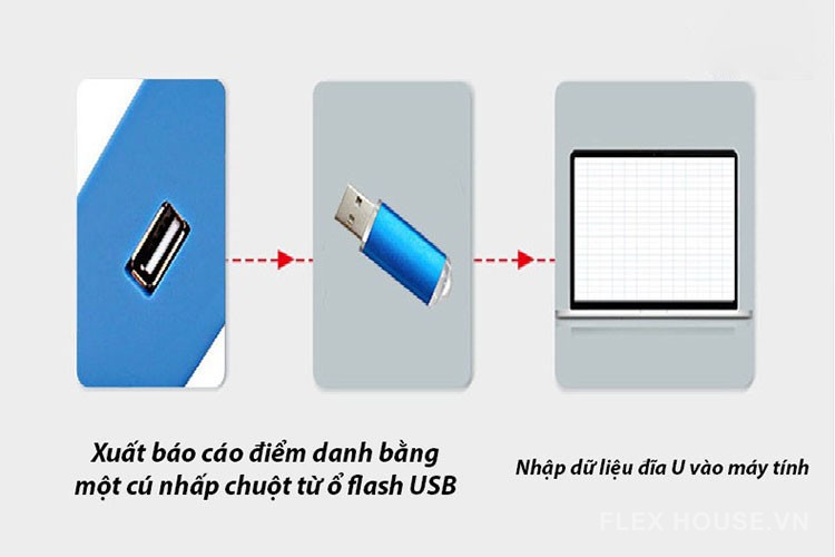 Máy chấm công bằng khuôn mặt vân tay mật khẩu YKFA03 14