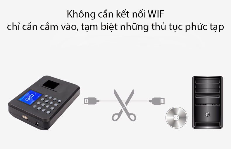 Máy chấm công dung lượng 1000 vân tay YKS454 9
